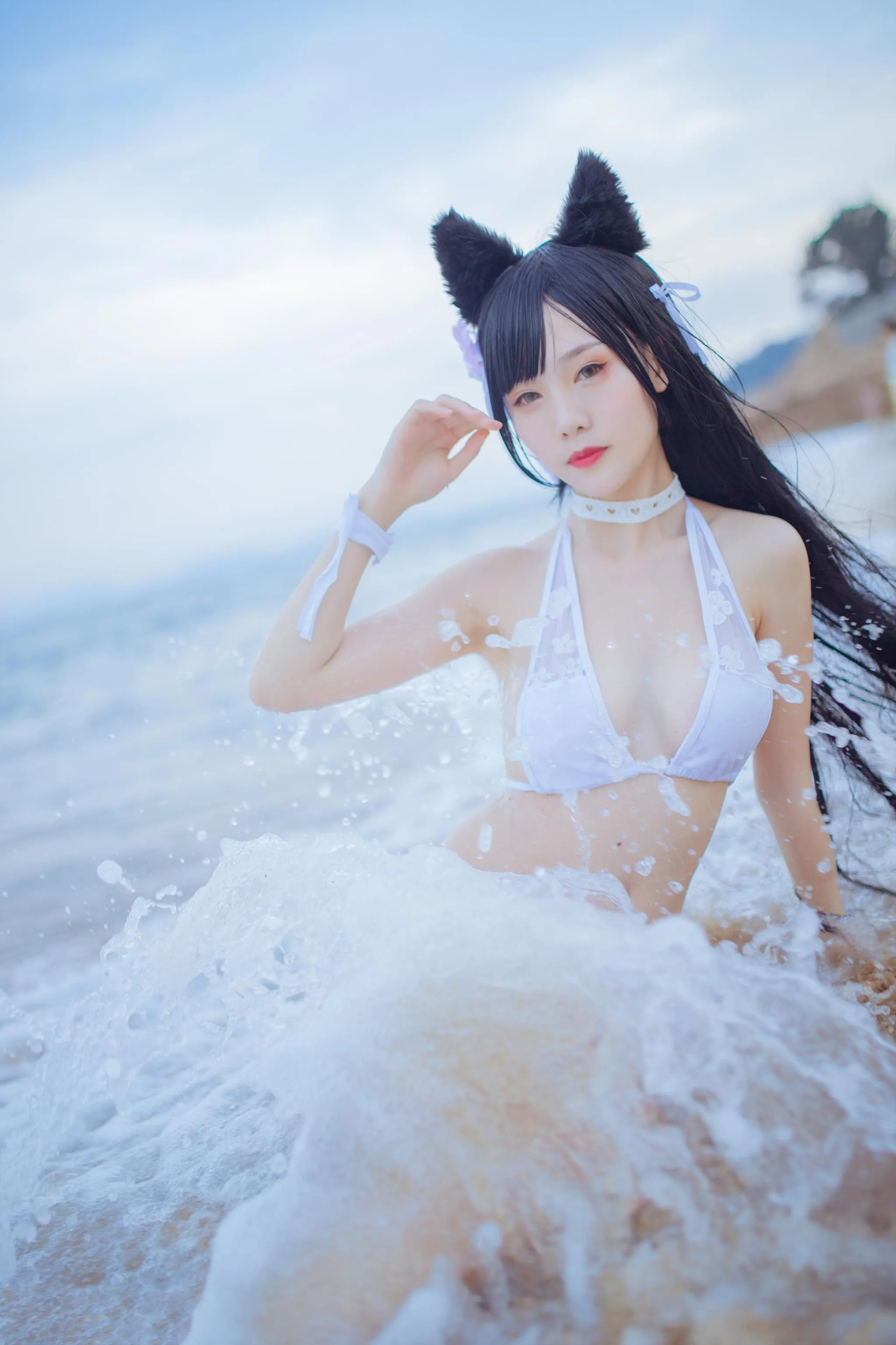 抖娘-利世 – NO.18 獒犬海边泳装 [41P]插图